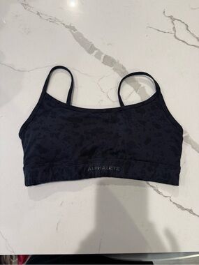Alphalete Black Spotted Sports Bralette
